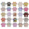 Wholesale Silicone Cat Paw Print Beads DIY Beading