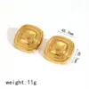 PVD Coated Real Gold Plated 18K Gold Geometric Star 304 Stainless Steel Modern Style Waterproof Non Tarnish Ear Studs