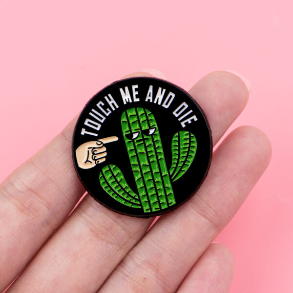 Wholesale Cartoon Metal Badges Creative English Letter Jewelry