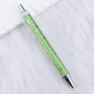 Bullet-shaped 0.7mm black / 19-Glitter Pink Green Heart