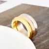 Wholesale PVD Coated 18K Gold Plated Round 304 Stainless Steel Basic Simple Style Classic Style Waterproof Non Tarnish Rings