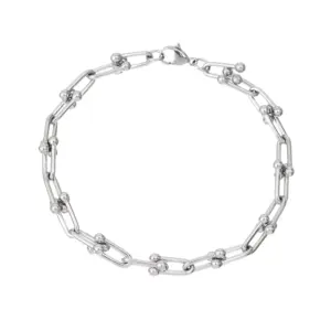 17cm / Silver Horseshoe Bracelet