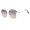 oly-70557c2221c53df493a44a9c85a37dbb Wholesale 2025 European and American Fashion Women's Frameless Sunglasses Anti-UV Cyber Celebration Retro Gradient Large Frame Sunglasses
