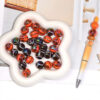 Wholesale Basketball and rugby ball colored acrylic beads