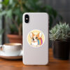oly-7056f84a47bf1679f21d71d095773b3a Wholesale 50 cute cartoon corgi dog notebook doodle stickers