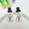 Wholesale Christmas tree wooden mosaic acrylic sequin earrings