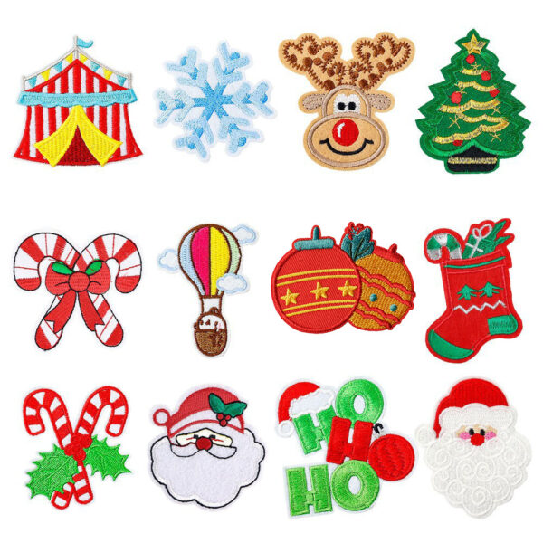 Wholesale Cartoon Christmas patch embroidery