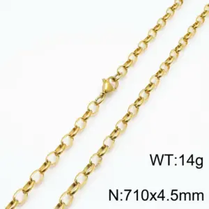 Gold 710 * 4.5mm = Necklace KN197252-Z