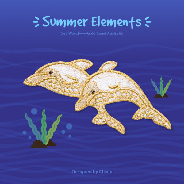 Wholesale Idiot Embroidered Ocean World Embroider Clothing Patch Patch Iron Cloth Patch Fashion Versatile diy Repair Hole Adhesive Backing