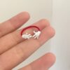 Wholesale Cute cartoon funny Mickey ring girls fashion personality niche index finger ring cold style simple open ring