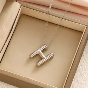 6268 Silver Letter H