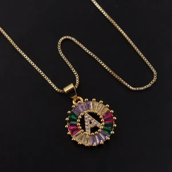 Copper Simple Style Plating Letter Necklace