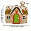 Wholesale Cross-border cartoon Christmas embroidery patches, holiday gift patches, embroidered patches, clothing accessories, ironing hot melt glue