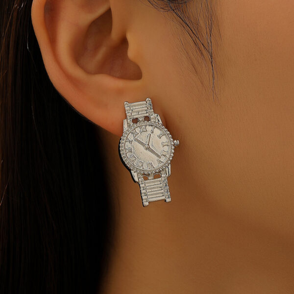 oly-70a3d2a6c3ae07b6d789db30a6099e7c Wholesale High-end watches and earrings, unique and trendy gold watch earrings for street style.