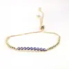 Fashion Geometric Copper Artificial Gemstones Bracelets In Bulk