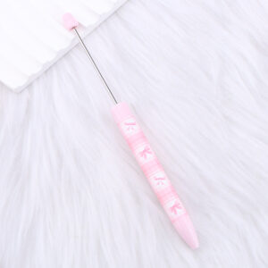 1.0mm bullet-shaped black / 17-Pink bow pattern