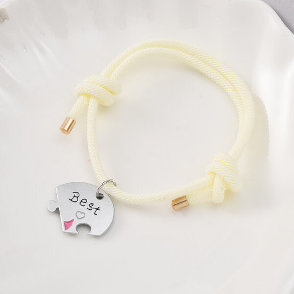 Wholesale Star, Moon and Sun Three-Piece Alloy Stitching Friendship Bracelet