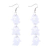 oly-70bb08d9dca8cc0f29d25e0499a665c5 Wholesale Cross Border Halloween White Ghost Black Bat Triple Stitching Pendant Earrings Acrylic Gothic Wind Earrings