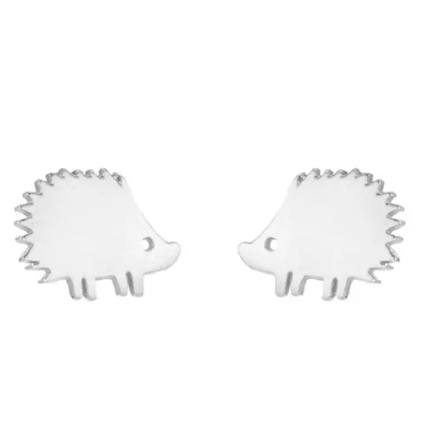 PVD Coated 18K Gold Real Gold Plated Hedgehog 304 Stainless Steel Fashion Waterproof Non Tarnish Ear Studs