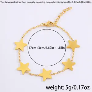 [29] 18K Five-Pointed Star Bracelet