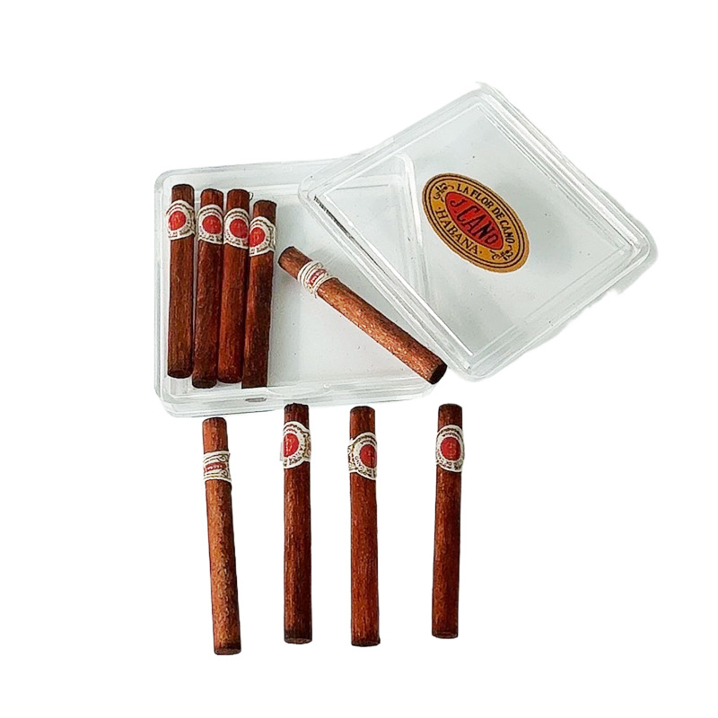 Wholesale 1:12 doll house diy cabin miniature mini model food play cket cigar box model simulation aessories props