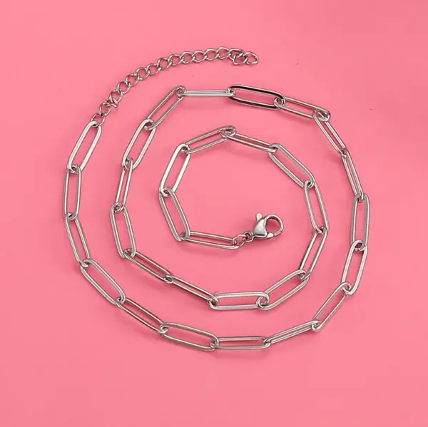 Wholesale Simple Style Geometric Stainless Steel Plating Necklace 1 Piece