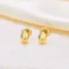 Wholesale PVD Coated Gold Plated Water Droplets 304 Stainless Steel Simple Style Waterproof Non Tarnish 304 Stainless Steel Ear Studs