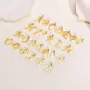 Wholesale Jewelry Simple Style Letter 201 Stainless Steel Gold Plated Plating Stainless Steel Necklaces