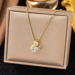 【8067】Swan Necklace【gold】