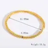 Classic Style Commute Solid Color 304 Stainless Steel 18K Gold Plated Bangle In Bulk