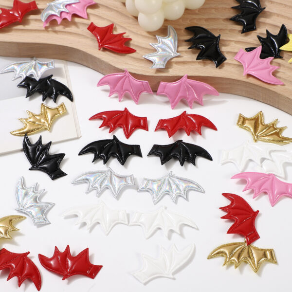 Wholesale Ultrasonic Embossed Devil Horn Wings DIY Handmade Halloween Vampire Hairpin Doll Hat Decorative Accessories