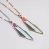 Wholesale Simple Style Geometric National Flag Titanium Steel Wholesale Pendant Necklace