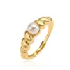 Wholesale Elegant Luxurious Shiny V Shape Copper Plating Inlay Zircon 18k Gold Plated Open Rings