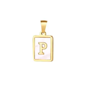 Gold / Letter P without Chain