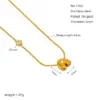 Wholesale Ion Plating (IP) 18K Gold Plated Letter 304 Stainless Steel Casual Romantic Waterproof Non Tarnish 304 Stainless Steel Necklace