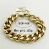 PVD Coated Real Gold Plated 14K Gold Solid Color 304 Stainless Steel Waterproof Non Tarnish 304 Stainless Steel Bracelets