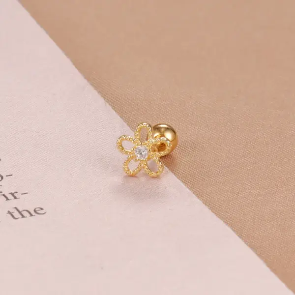 Wholesale 1 Piece Elegant Modern Style Flower Snake Butterfly 304 Stainless Steel Ear Studs