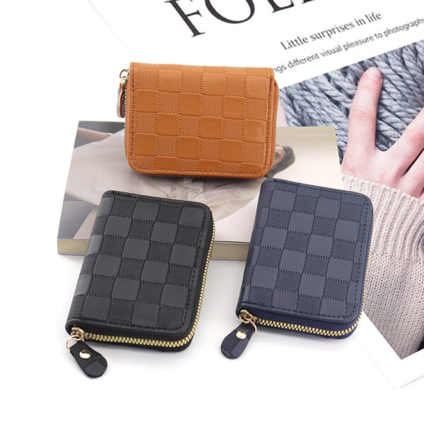 Wholesale Large-capacity plaid card holder