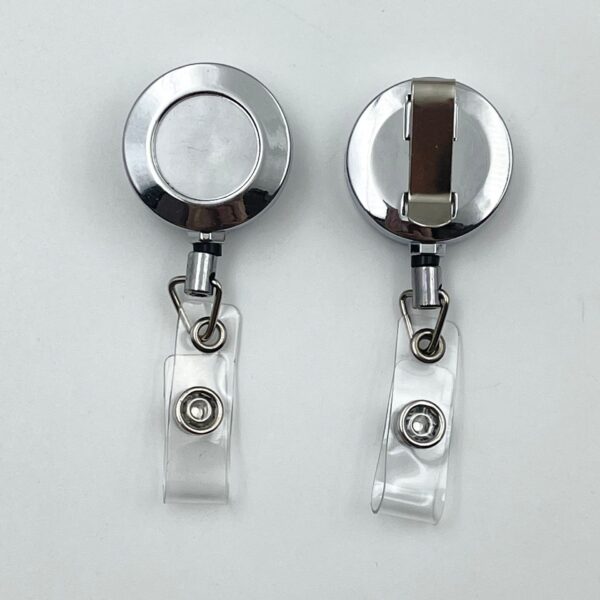 Wholesale 28mm32mm metal keychain retractable easy pull zinc alloy certificate easy pull buckle cable