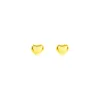 Wholesale 1 Pair Casual Simple Style Heart Shape Plating Titanium Steel Ear Studs