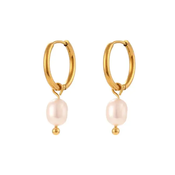 Wholesale PVD Coated Real Gold Plated 18K Gold Geometric 304 Stainless Steel Retro Waterproof Non Tarnish Earrings