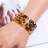 Wholesale Cross-Border special for new bracelet acetate plate leopard bracelet open acrylic amber jewelry resin bracelet