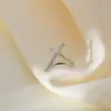 Wholesale Jewelry Elegant Classic Style Geometric 304 Stainless Steel Zircon Rings