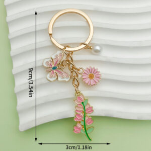 [Pink Mother's Day Butterfly Pearl Lily] -9.6 g-ER1542