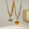 Wholesale 304 Stainless Steel Vacuum Electroplating (In Furnace) Plated 18K Real Gold Women's Suitable Necklace