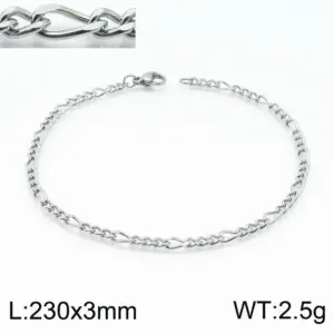 Steel Color 230 * 3mm = Bracelet KB146848-Z