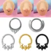 Wholesale 1 Piece Nose Rings & Studs Simple Style Flame Bat 304 Stainless Steel Plating 18K Gold Plated Nose Pin