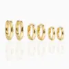 Wholesale INS Style Simple Style Geometric Brass 18K Real Gold Plated Women'S Earrings
