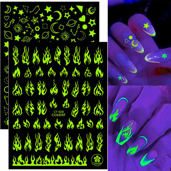 Wholesale Luminous nail stickers