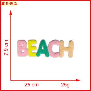 Hot melt glue*color*letter*beach*height 8cm